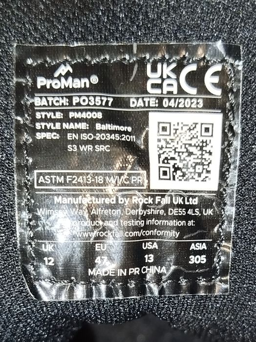 Ботинки мужские рабочие защитные р. 44-45.. Мембрана.