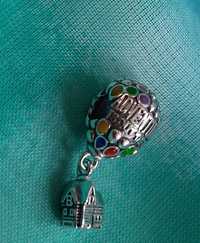 Charms koralik Kolorowy Balon z Domkiem do Pandora Moments