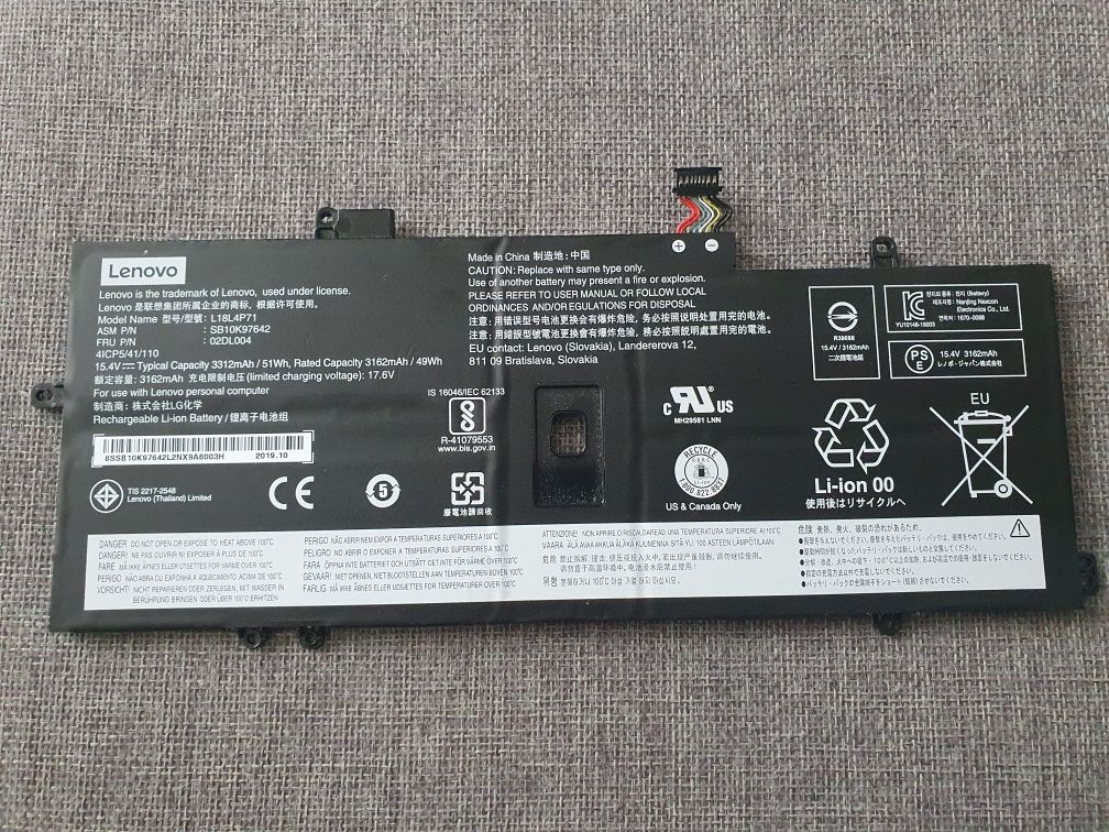 Bateria od laptopa Lenovo X1 Carbon 7 gen