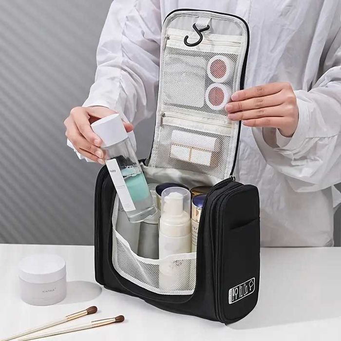 Kosmetyczka podróżna organizer damska męska na kosmetyki pojemna