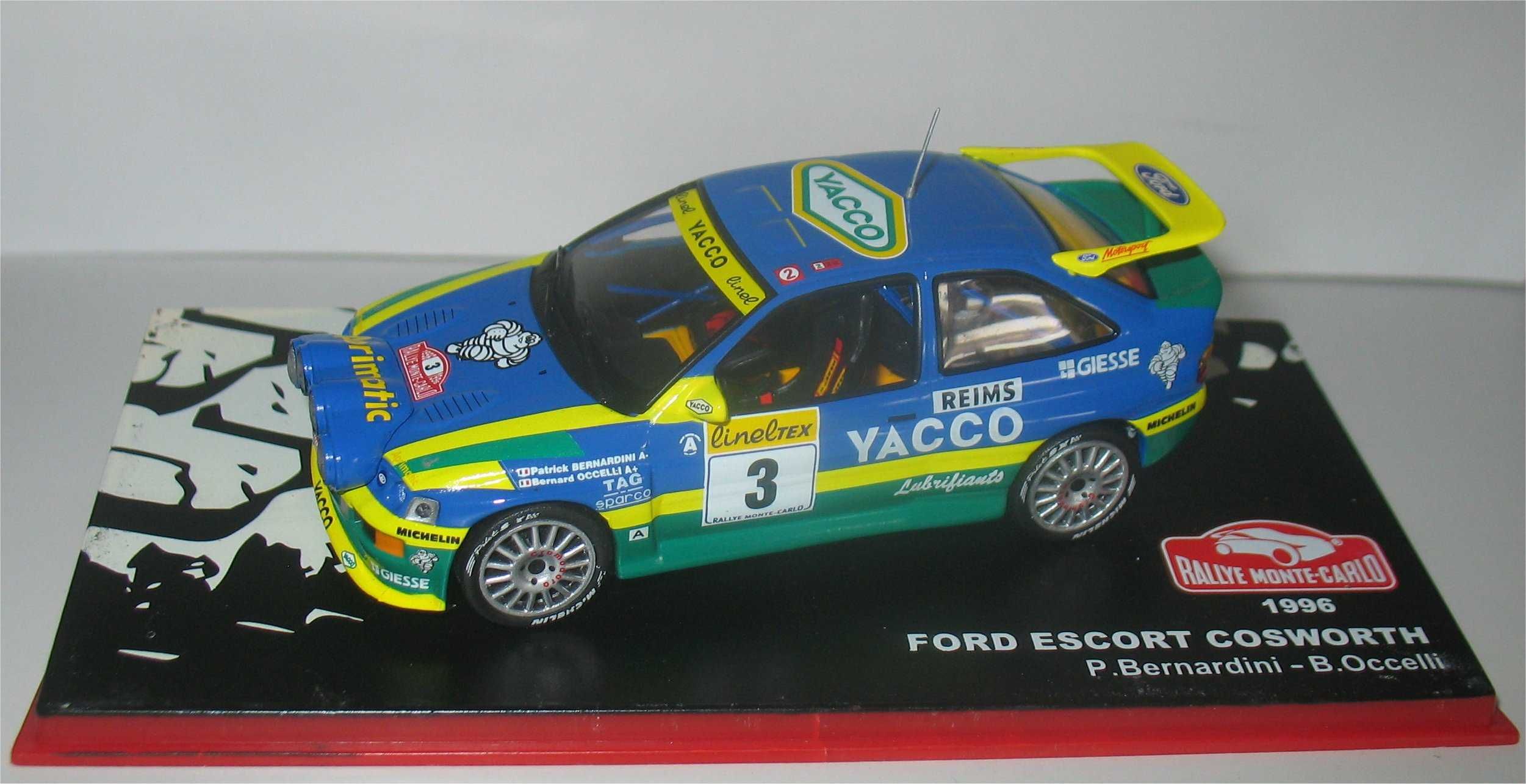 Ford Escort RS Cosworth -Vencedor Rally Monte Carlo 1996 -P Bernardini