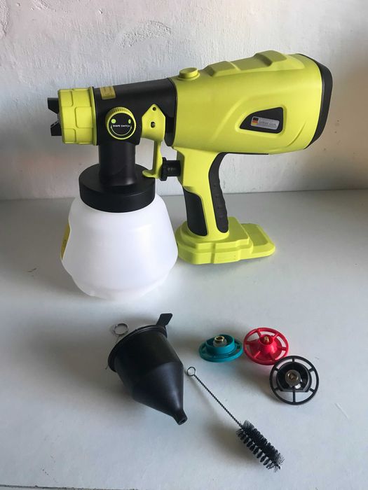 Фарборозпилювач акумуляторний CDIYTOOL для Ryobi 18V,з 4 насадками