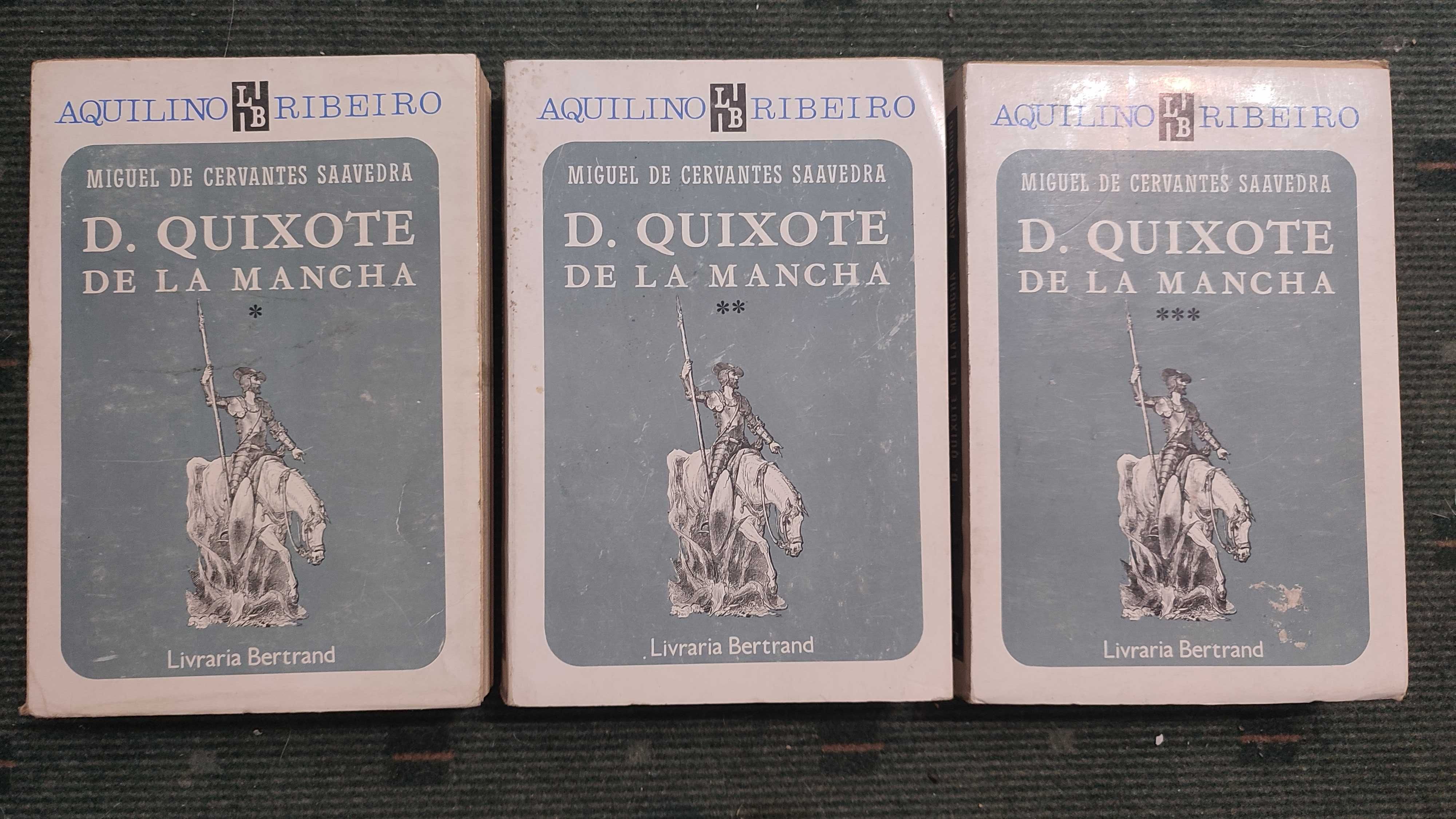 D. Quixote de La Mancha - Tradução de Aquilino Ribeiro - 3 Volumes