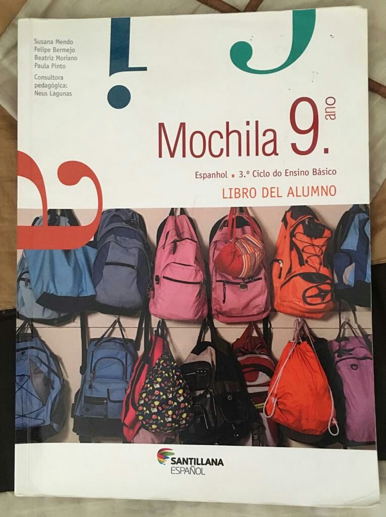 "Mochila 9° ano" manual de espanhol do 9° ano