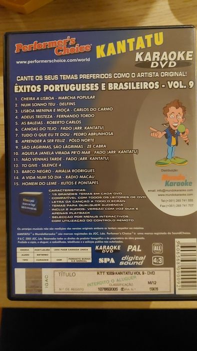 Kantatu DVD - Êxitos Portugueses e Brasileiros - vol.3 ao 10

Se quise