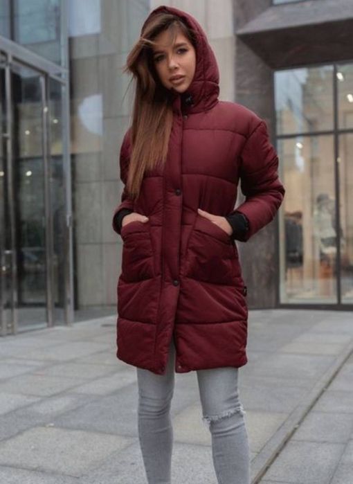 Зимове жіноче пальто куртка пуховик staff
