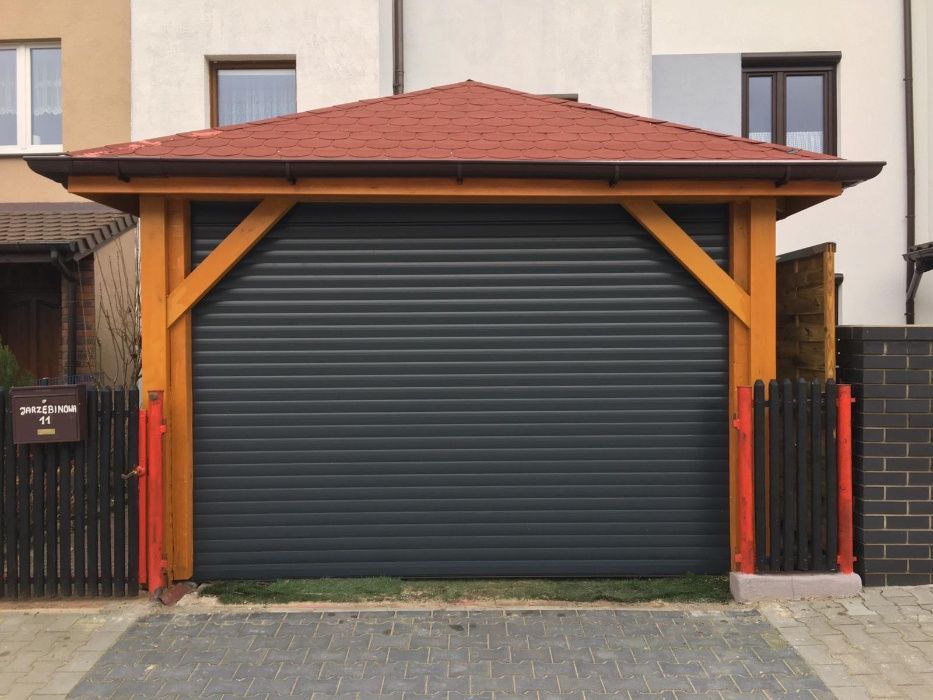 Brama rolowana 325 cm szer x 310 cm wys (340x340) z napędem-okazja!!!