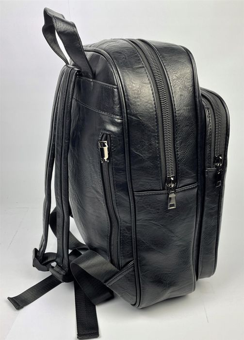 Plecak skórzany czarny klasyczny Marco Contti 30L