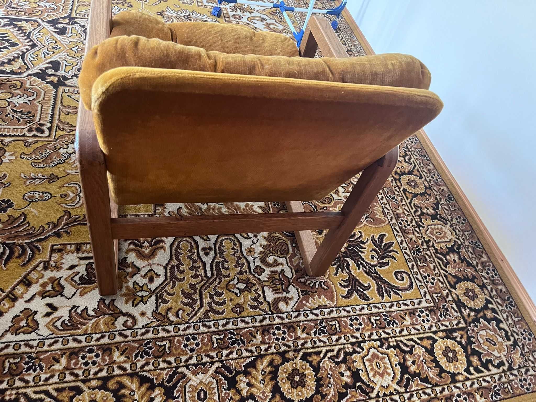 Fotele kawowe, vintage, 2 szt. komplet z poduchami