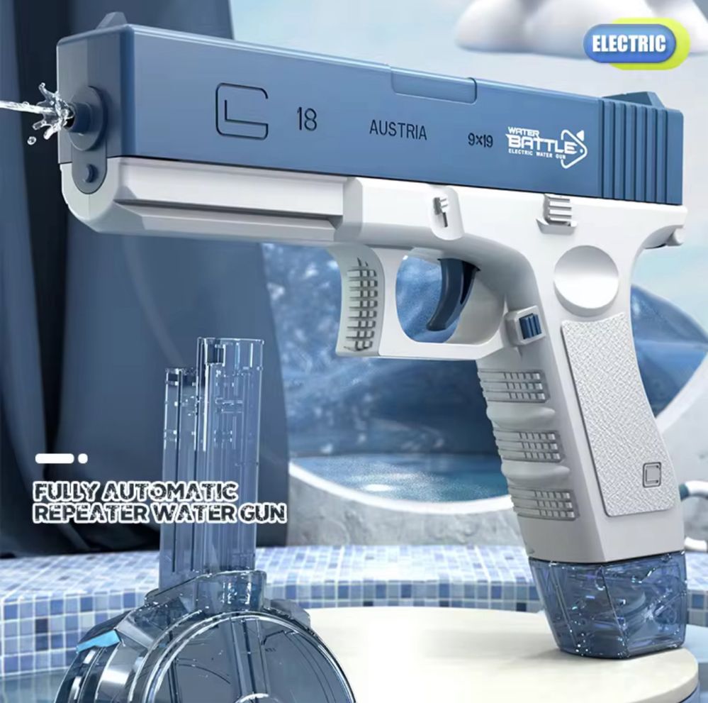 Електричний водяний пістолет акумуляторний Glock + 2 обойми водный