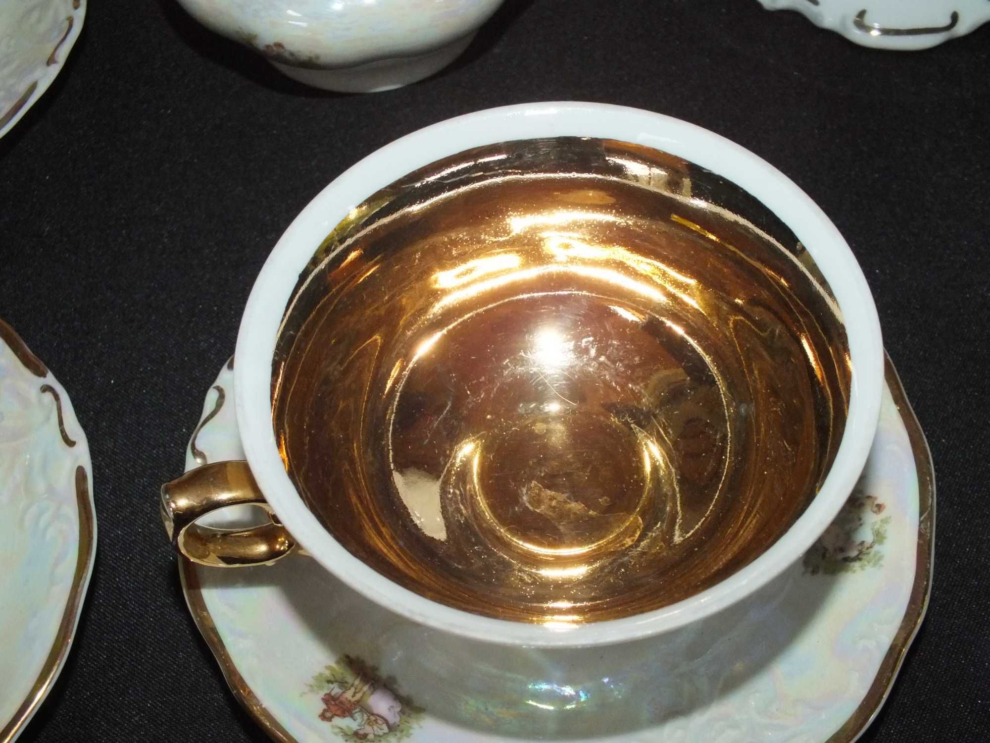 Serwis kawa herbata  fason fryderyka Wałbrzych porcelana PRL ba120401