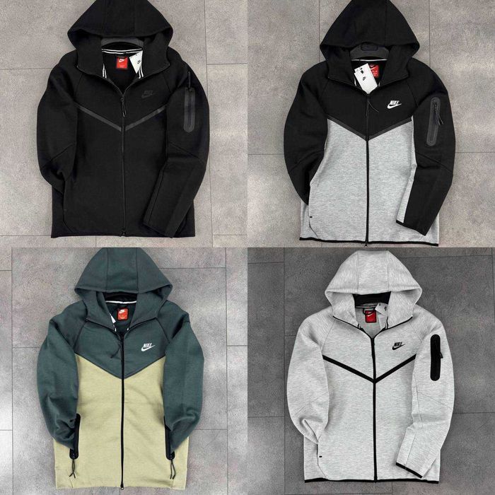 НОВА Кофта Nike Tech Fleece Чоловіча кофта Найк теч флис зіпка/світшот