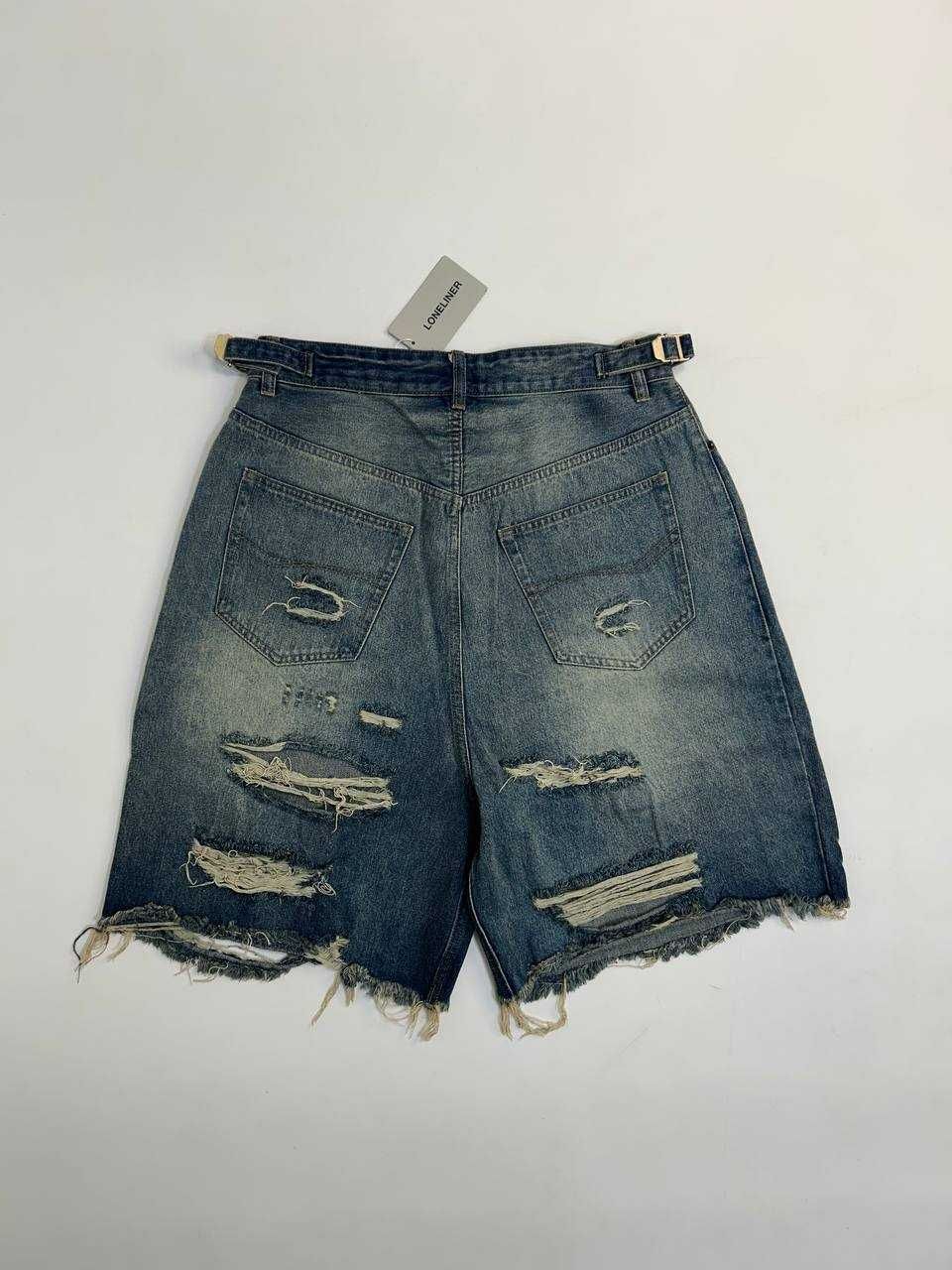 Шорти baggy сині шорты синие голубі сustom distressed archive opium M