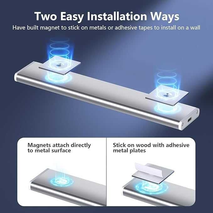 Oświetlenie LED pod szafki GLUROO z czujnikiem ruchu i ściemnianiem