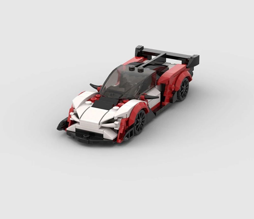 Auto autko samochód model z klocków na wzór LEGO McLaren Senna GTR