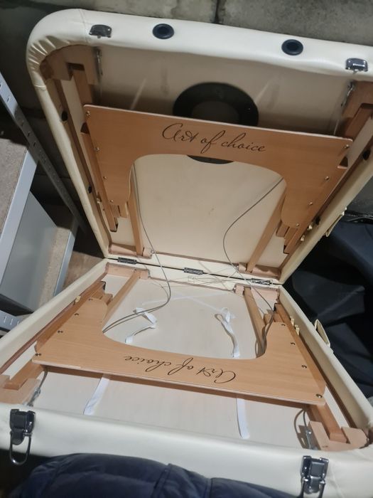 Складний двосекційний масажний стіл JOY від ART OF CHOICE Бежевий