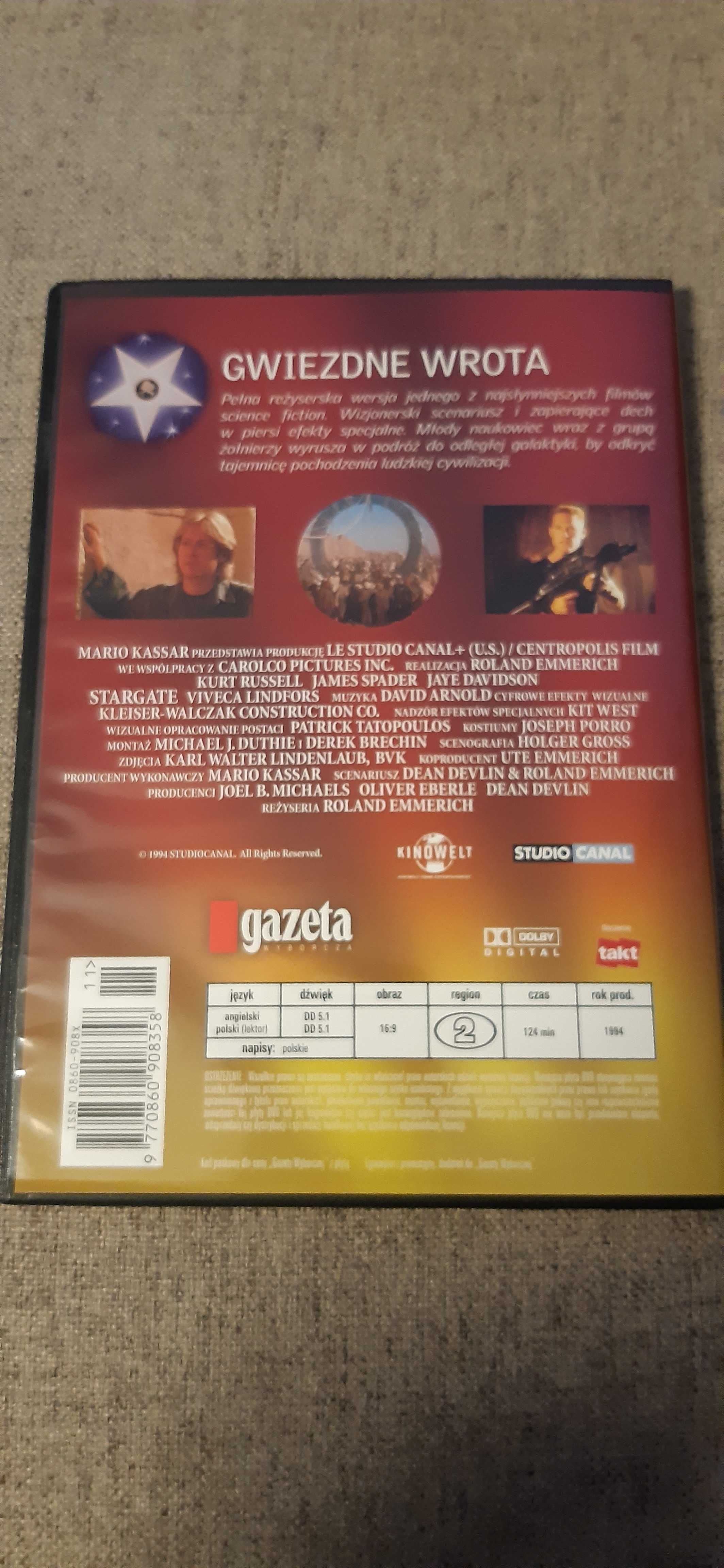 klasyka kina gwiezdne wrota kurt russell dvd sc-fi