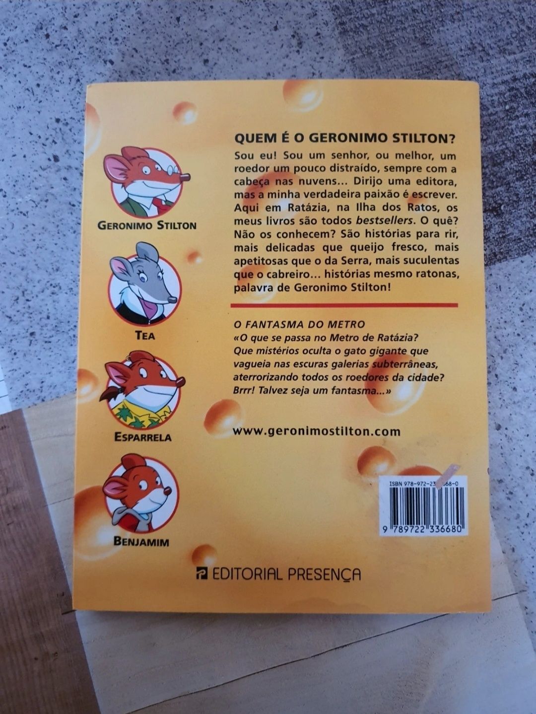 Geronimo Stilton O Fantasma do Metro Editorial Presença