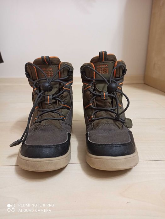 Buty chłopięce zimowe śniegowce GEOX Respira Amphibiox 33 r. 21 cm