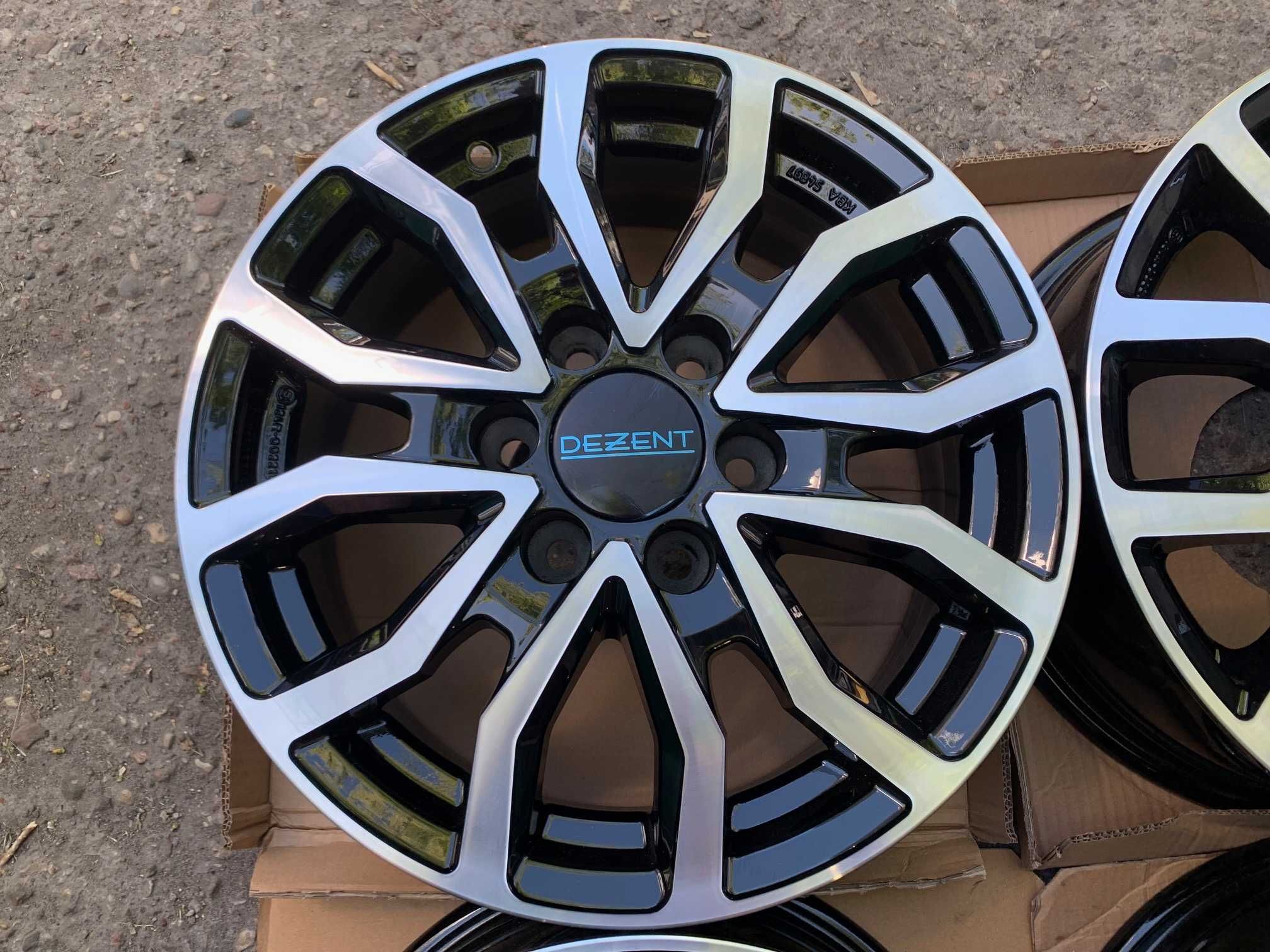 4x felgi DEZENT KC dark 16x6,5 roz. 6x120 ET 50 TRANSIT TRANSPORTER