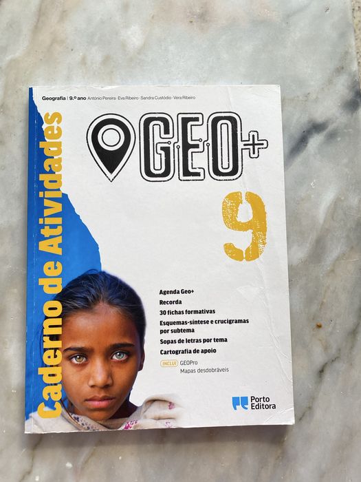 Caderno de atividades e Livro Geo 9