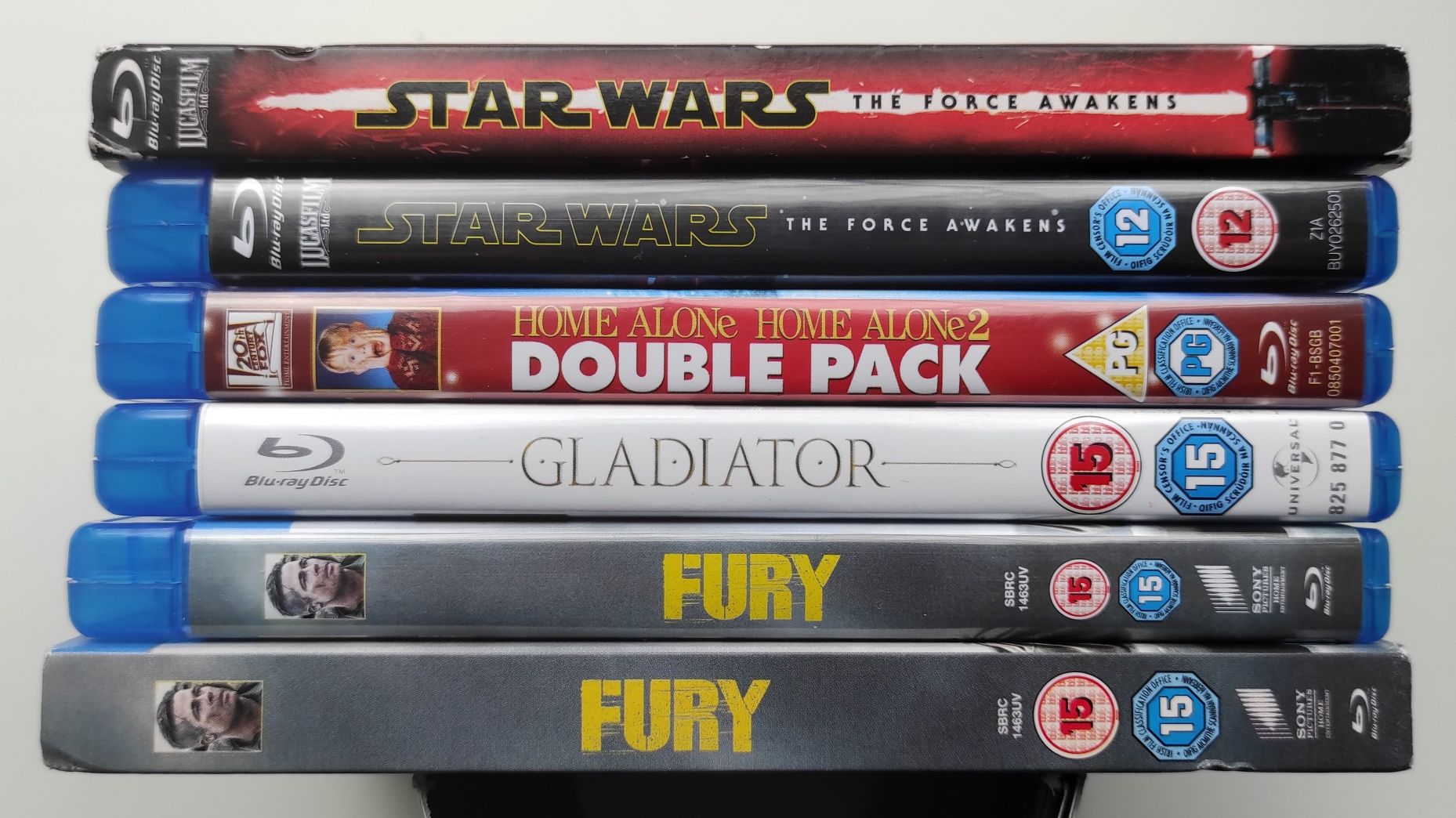 Фирменные Blu-ray диски Один дома, Гладиатор, Звёздные войны