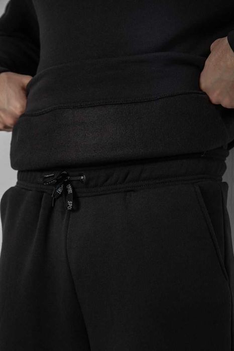 Костюм чоловічий на флісі, колір сірий, чорний"Ager"