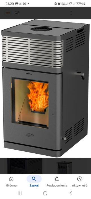 Piec kominkowy pellet 8kw bez elektroniki i prądu! Domek,warsztat