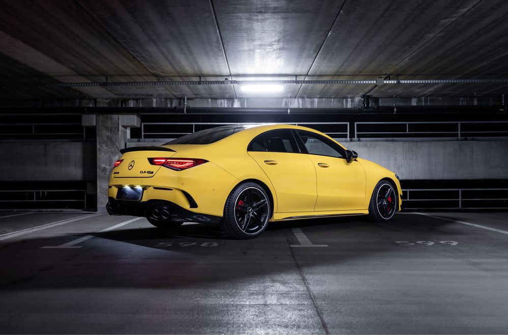 Wynajem samochodu Mercedes CLA 45s wydech MGmotorsport