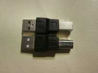 Переходник, адаптер USB (M)  - mini usb (M).