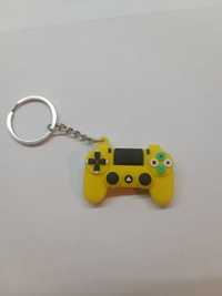 Porta-chaves comando videojogo amarelo