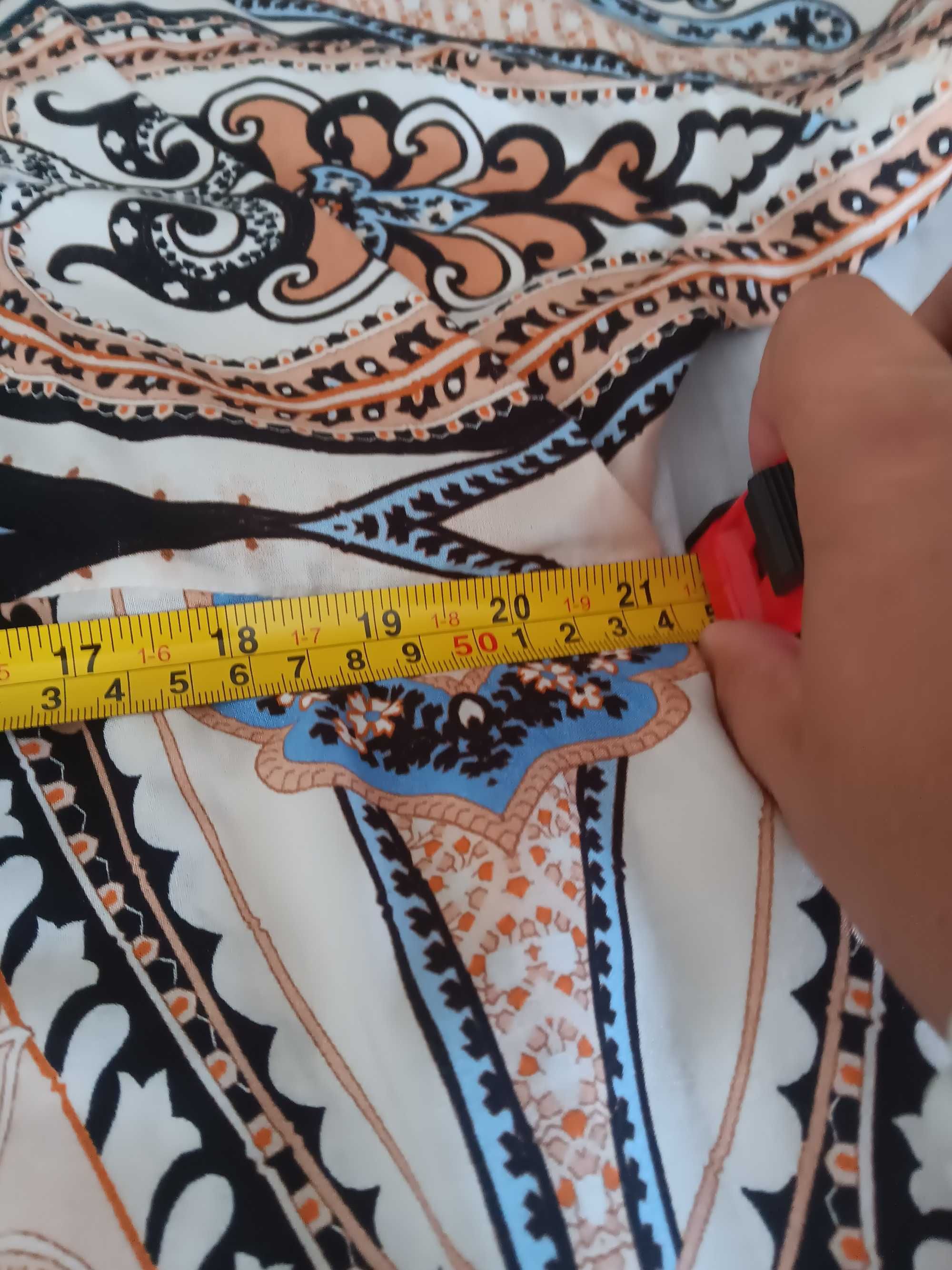 Vestido XL estampado - boho chic padrão paisley