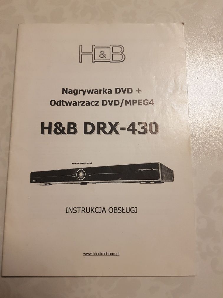 Nagrywarka DVD+ odtwarzacz DVD DRX-430