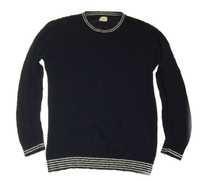 SELECTED homme heritage granatowy sweter paski XL