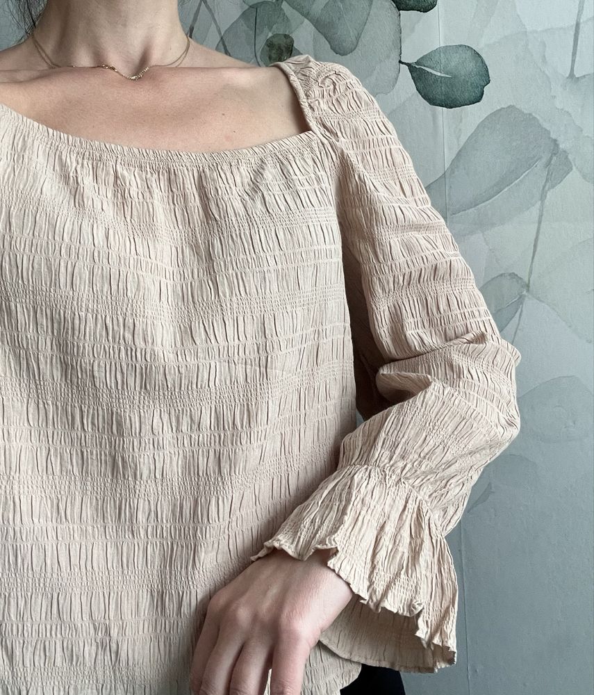 Bluzka szerokie rekawy modal nowa lindex m l