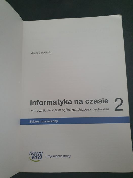 Informatyka na czasie 2 zakres rozszerzony
