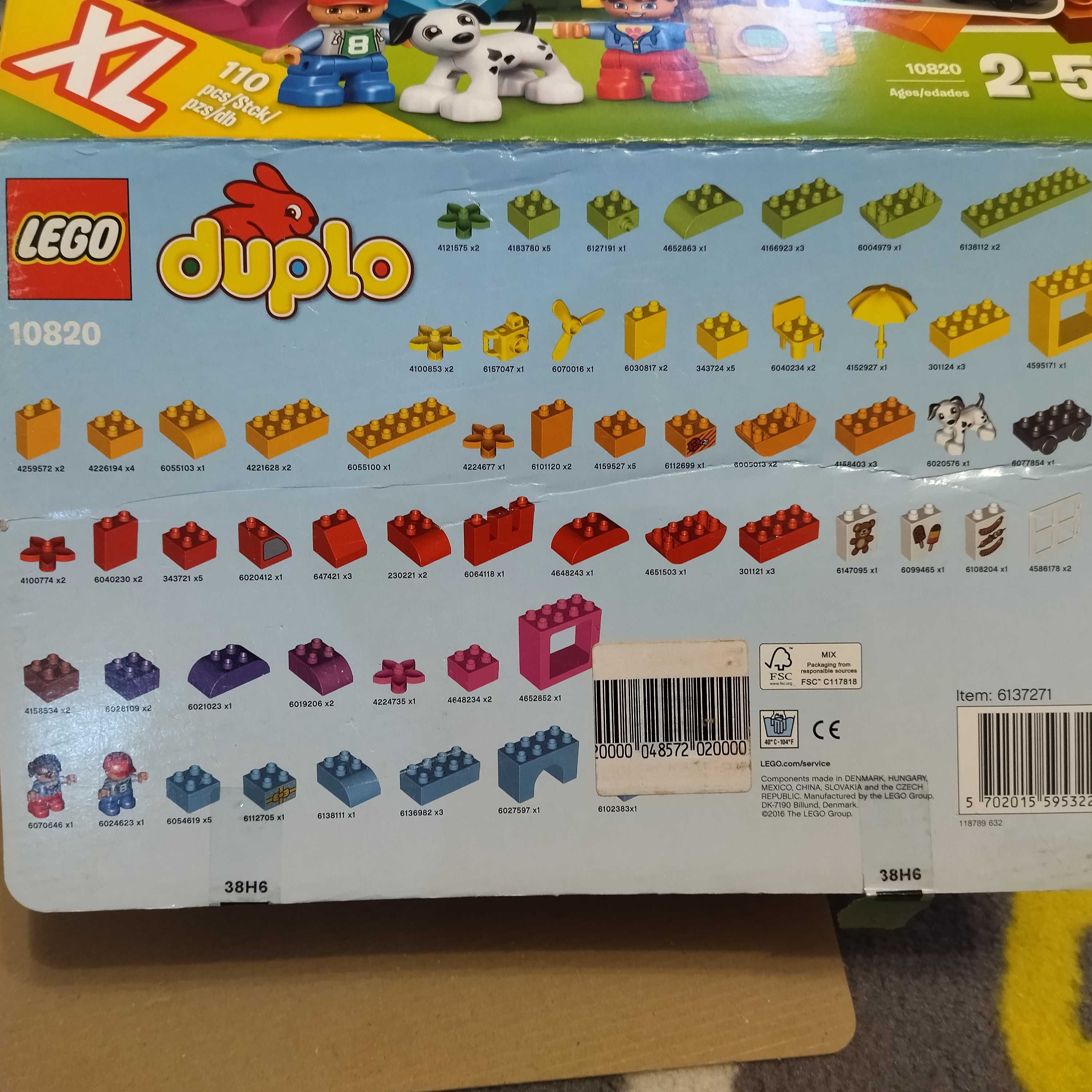 Lego 10820 DUPLO Zestaw konstrukcyjny, podstawowy XL, 110klocków