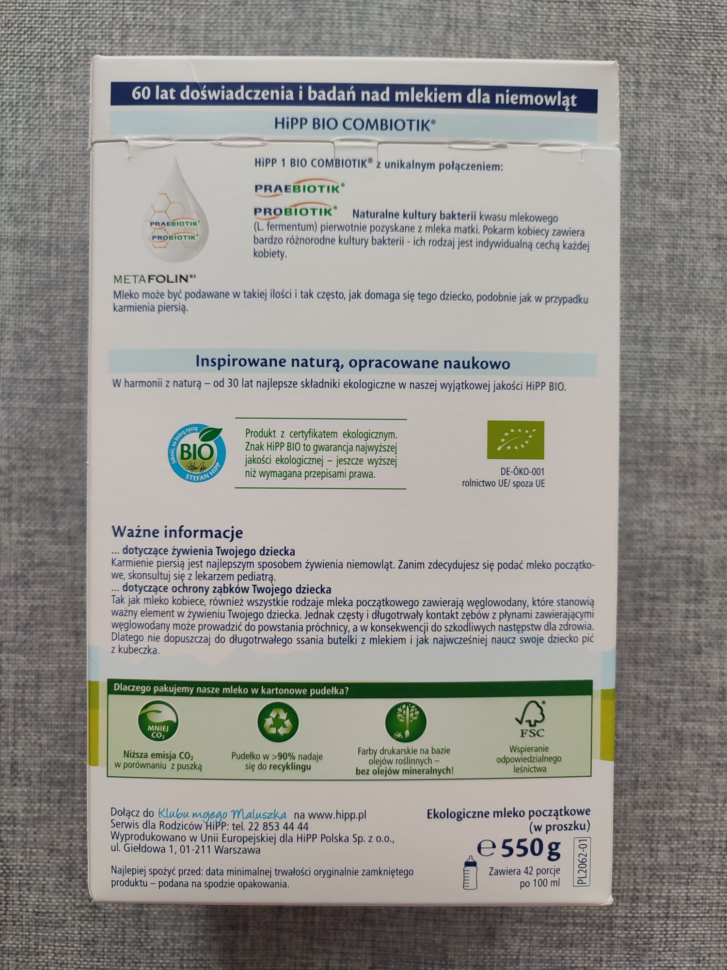 Mleko HiPP Bio Combiotik 1