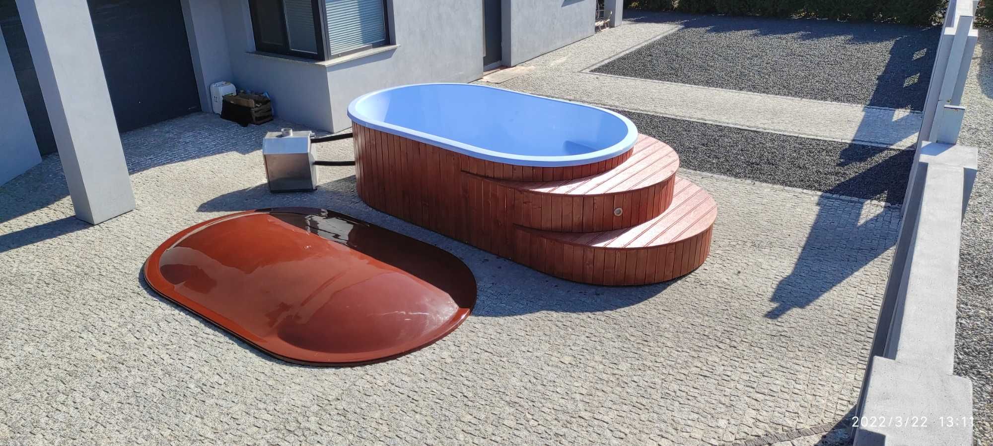 Basen Ogrodowy Jacuzzi Ogrodowe Bania Wanna Oczko Wodne Niecka Balia