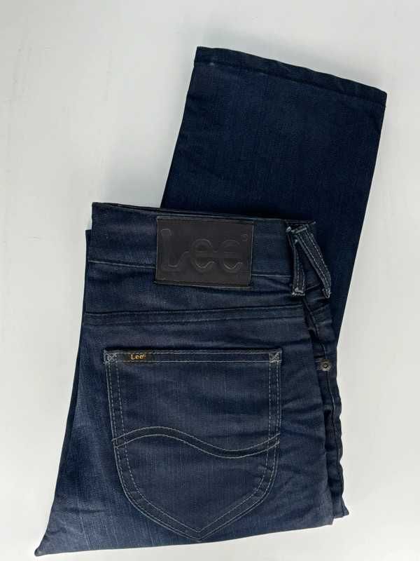 Spodnie damskie Lee Amy W26 L33 ciemne jeansy slim fit stretch modne