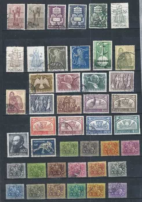 Selos Portugal 1949/1955, Lote com 43 Selos