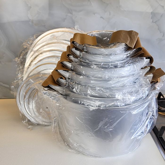 Набор алюминиевых кастрюль 3 шт 2;3;4 л и 8 шт 2;3;4;6;8;11;14;20 л