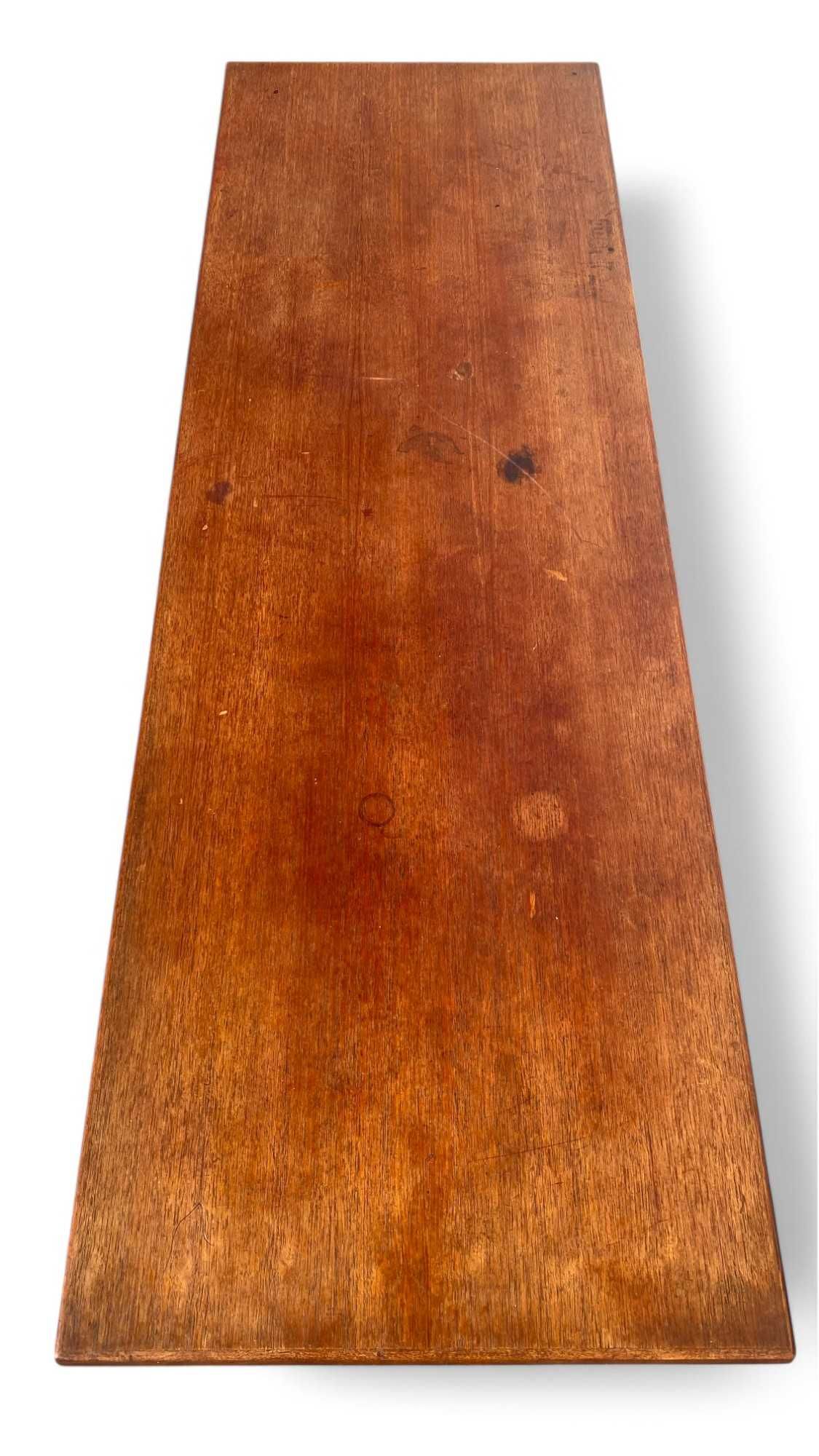Teakowy stolik kawowy ława vintage, Dania, lata 50. 60., design retro