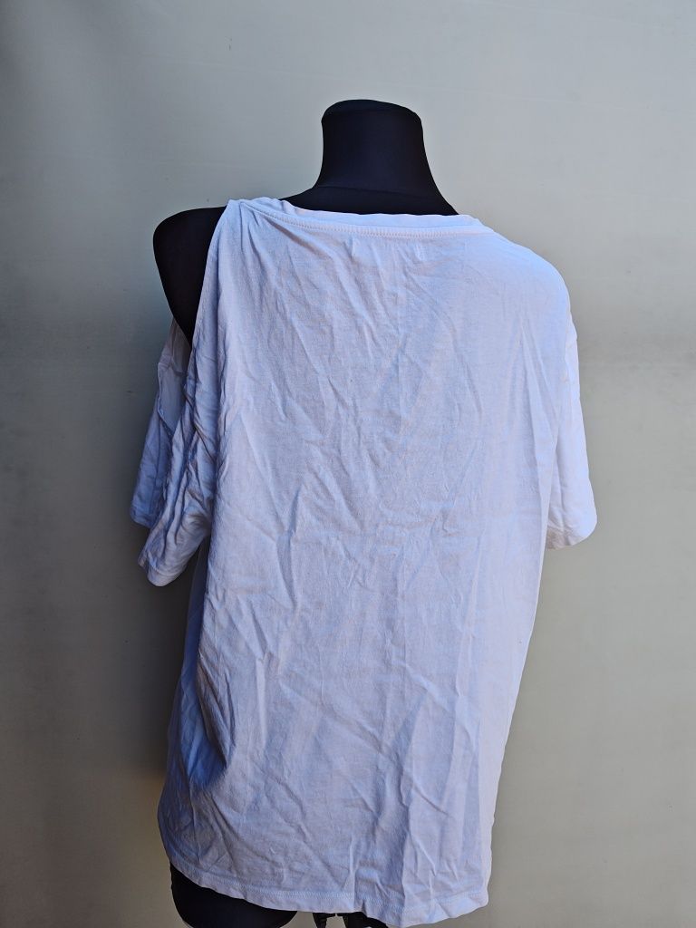 Violeta by Mango bluzka street wear luźna great odkryte ramię L