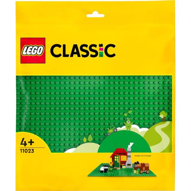 Оригінал! LEGO Classic Базова пластина зеленого кольору (11023)