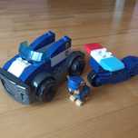 Klocki Mega Bloks Psi Patrol, pojazd policyjny i motor Chase'a