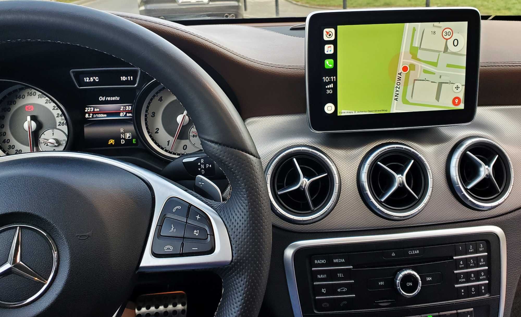Mercedes CarPlay AndroidAuto W205 CLA GLA GLC GLE CLS Klasa A B C E