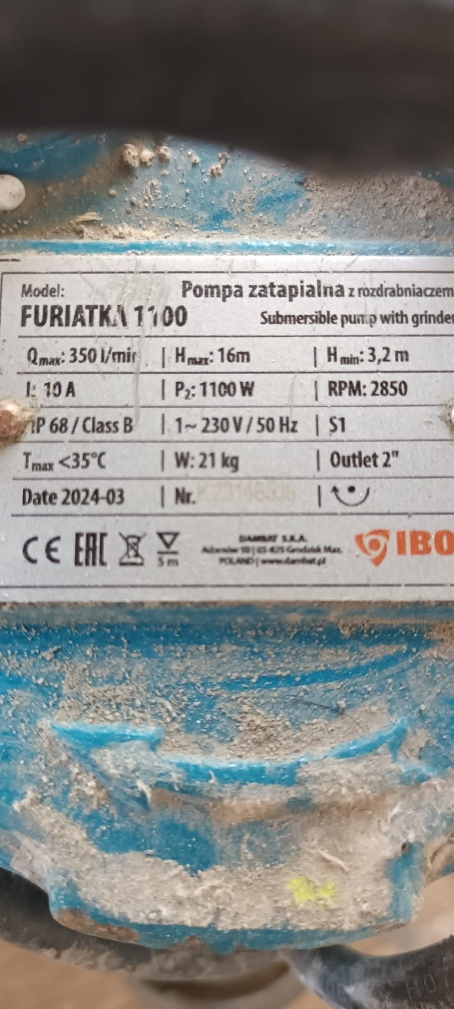 Pompa do wody brudnej