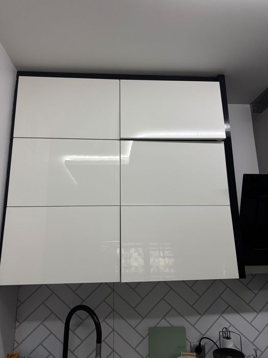 OKAZJA Meble kuchenne + wyspa biały połysk