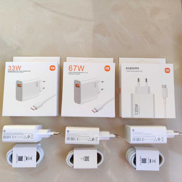 Турбо Швидка Зарядка Xiaomi 33W Блок + кабель 6А MDY-11-EZ, MDY-13-EE